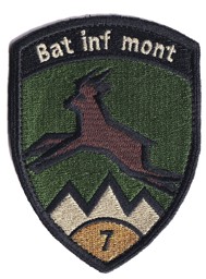 Bild von Bat Inf mont 7 gold mit Klett Infanteriebadge